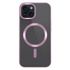 iPhone 15 Kılıf Mat Tasarımlı Magsafe Wireless Şarj Özellikli Mat Setro Kapak