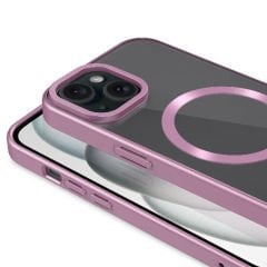 iPhone 15 Kılıf Mat Tasarımlı Magsafe Wireless Şarj Özellikli Mat Setro Kapak