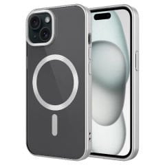 iPhone 15 Kılıf Mat Tasarımlı Magsafe Wireless Şarj Özellikli Mat Setro Kapak