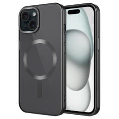 iPhone 15 Kılıf Mat Tasarımlı Magsafe Wireless Şarj Özellikli Mat Setro Kapak