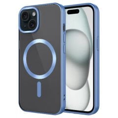 iPhone 15 Kılıf Mat Tasarımlı Magsafe Wireless Şarj Özellikli Mat Setro Kapak