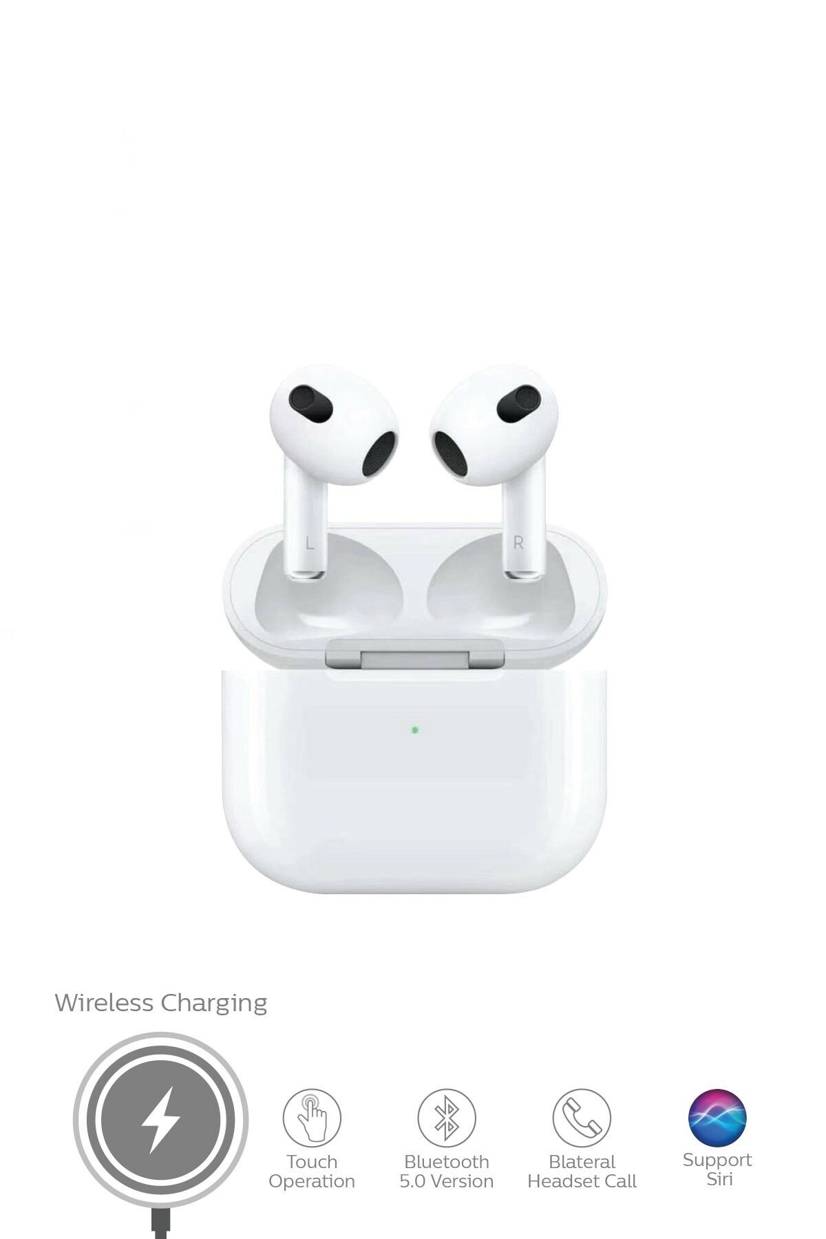 3.nesil Ios Ve Androıd Uyumlu Kablosuz Şarj Destekli Kılıf Hediyeli Bluetooth Kulaklık