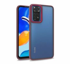 Xiaomi Redmi Note 11 Global Kılıf Kamera Çıkıntılı Arkası Şeffaf Köşeleri Parlak Renkli Işlemeli Flora Kapak