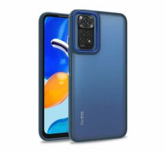 Xiaomi Redmi Note 11 Global Kılıf Kamera Çıkıntılı Arkası Şeffaf Köşeleri Parlak Renkli Işlemeli Flora Kapak