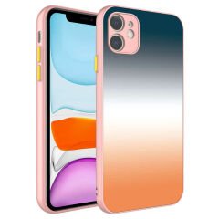 iPhone 11 Kılıf Kamera Korumalı Renkli Temperli X-Cam Kapak