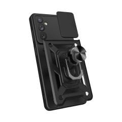 Samsung Galaxy A34 Tank Kılıf Magnetik Standlı Kamera Korumalı Sürgülü Vega Kapak