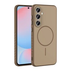 Samsung Galaxy S25 FE Kılıf Kablosuz Şarj Özellikli Kamera Korumali Tea Kapak