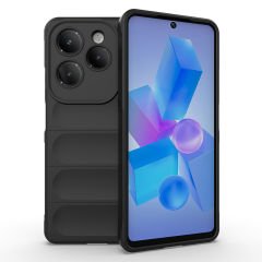 İnfinix Hot 40 Kılıf Esnek TPU Oyuklu Arka Yüzey Tasarımlı Etnik Silikon Kapak