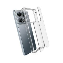 Xiaomi 14T Pro Kılıf Nitro Anti Shock Darbe Emici Köşe Korumalı Şeffaf Silikon Kapak