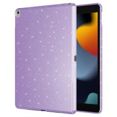 Apple iPad 10.2 2021 (9.Nesil) Simli Parlak Görünümlü Tablet Koton Kılıf