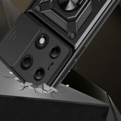 Xiaomi Redmi Note 13 Pro 4G Tank Kılıf Magnetik Standlı Kamera Korumalı Sürgülü Vega Kapak