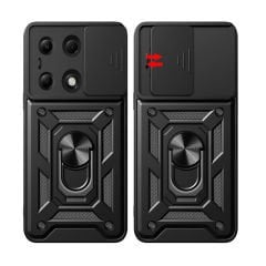 Xiaomi Redmi Note 13 Pro 4G Tank Kılıf Magnetik Standlı Kamera Korumalı Sürgülü Vega Kapak