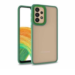 Samsung Galaxy A52 Kılıf Kamera Çıkıntılı Arkası Şeffaf Köşeleri Parlak Renkli Işlemeli Flora Kapak