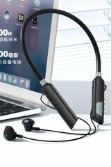 Digital Göstergeli 120 Saat Bekleme Süreli Kablosuz Bluetooth Boyunluk Kulaklık 5.1