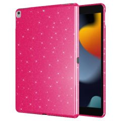 Apple iPad 10.2 (8 Nesil) Simli Parlak Görünümlü Tablet Koton Kılıf
