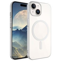 iPhone 15 Plus Kılıf Wireless Şarj Özellikli Pixel Magsafe Kapak