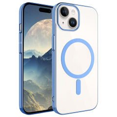 iPhone 15 Plus Kılıf Wireless Şarj Özellikli Pixel Magsafe Kapak