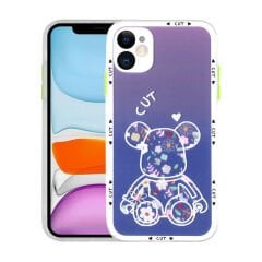 iPhone 11 Kılıf Kamera Korumalı Desenli Sert Hess Kapak