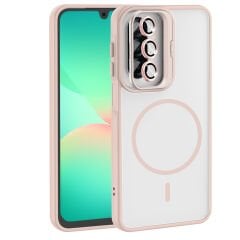 Samsung Galaxy A17 Kılıf Standlı ve Kamera Lens Hediyeli Etro Kapak