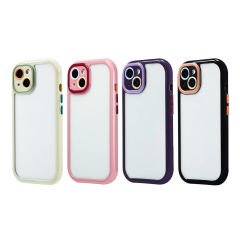 iPhone 13 Kılıf Kamera Korumalı Renkli Kenar ve Çerçeve Tasarımlı Vitamin Kapak