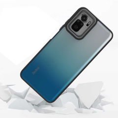 Xiaomi Redmi Note 10 Kılıf Kamera Çıkıntılı Arkası Şeffaf Köşeleri Parlak Renkli Işlemeli Flora Kapak