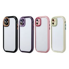 iPhone 11 Kılıf Kamera Korumalı Renkli Kenar ve Çerçeve Tasarımlı Vitamin Kapak