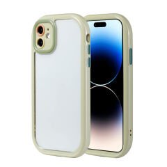 iPhone 11 Kılıf Kamera Korumalı Renkli Kenar ve Çerçeve Tasarımlı Vitamin Kapak