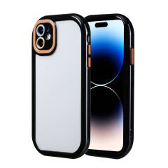 iPhone 11 Kılıf Kamera Korumalı Renkli Kenar ve Çerçeve Tasarımlı Vitamin Kapak