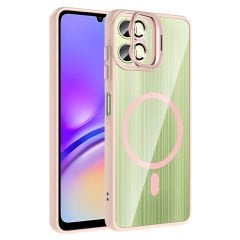 Samsung Galaxy A07 Kılıf Standlı ve Kamera Lens Hediyeli Etro Kapak