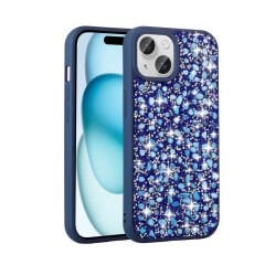 iPhone 15 Kılıf Parlak Taşlı Tasarım Linea Kapak