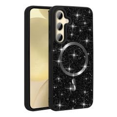 Samsung Galaxy A55 Kılıf Parlak Taşlı Tasarım Pırlanta Kapak