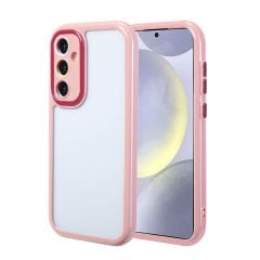 Samsung Galaxy S24 Kılıf Kamera Korumalı Renkli Kenar ve Çerçeve Tasarımlı Vitamin Kapak