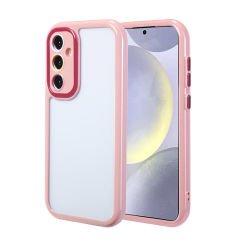 Samsung Galaxy S24 Kılıf Kamera Korumalı Renkli Kenar ve Çerçeve Tasarımlı Vitamin Kapak