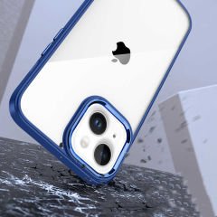 iPhone 14 Kılıf Kamera Çıkıntılı Arkası Şeffaf Köşeleri Parlak Renkli Işlemeli Flora Kapak