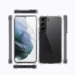 Samsung Galaxy S22 Kılıf Nitro Anti Shock Darbe Emici Köşe Korumalı Şeffaf Silikon Kapak