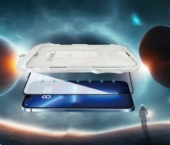 iPhone 16 Kolay Uygulama Aparatlı 5D Magic Glass Cam Ekran Koruyucu