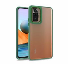 Xiaomi Redmi Note 10 Pro Kılıf Kamera Çıkıntılı Arkası Şeffaf Köşeleri Parlak Renkli Işlemeli Flora Kapak