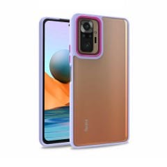 Xiaomi Redmi Note 10 Pro Kılıf Kamera Çıkıntılı Arkası Şeffaf Köşeleri Parlak Renkli Işlemeli Flora Kapak