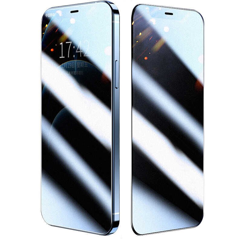 iPhone 13 Zore Fit Hard Mat Privacy Cam Ekran Koruyucu