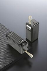 1080 80000mAh Ledli 4 Çıkışlı Taşınabilir Hızlı Şarj Dijital Göstergeli Powerbank