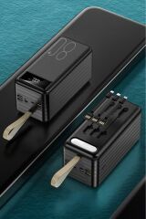 1080 80000mAh Ledli 4 Çıkışlı Taşınabilir Hızlı Şarj Dijital Göstergeli Powerbank