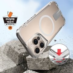 iPhone 16 Pro Max Kılıf Magsafe Şarj Özellikli T-Max Standlı Kapak