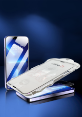 iPhone 15 Pro Max Kolay Uygulama Aparatlı 5D Magic Glass Cam Ekran Koruyucu
