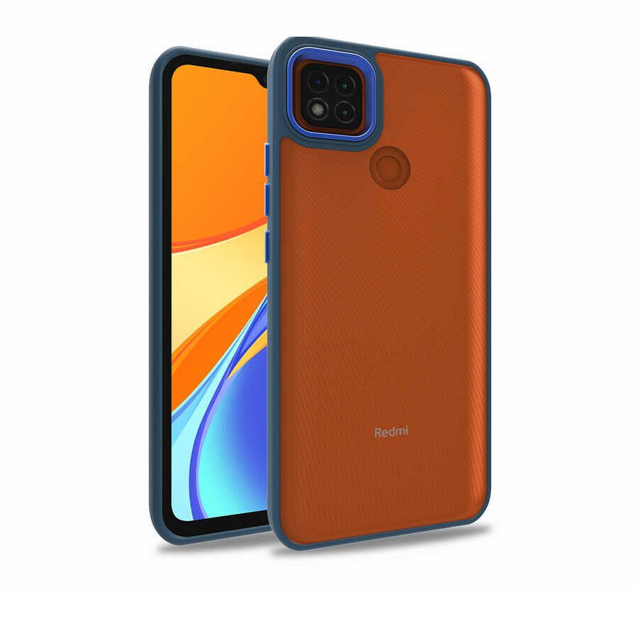 Xiaomi Redmi 9C Kılıf Kamera Çıkıntılı Arkası Şeffaf Köşeleri Parlak Renkli Işlemeli Flora Kapak