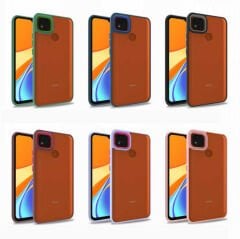 Xiaomi Redmi 9C Kılıf Kamera Çıkıntılı Arkası Şeffaf Köşeleri Parlak Renkli Işlemeli Flora Kapak
