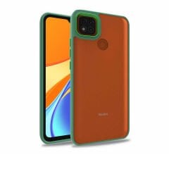 Xiaomi Redmi 9C Kılıf Kamera Çıkıntılı Arkası Şeffaf Köşeleri Parlak Renkli Işlemeli Flora Kapak
