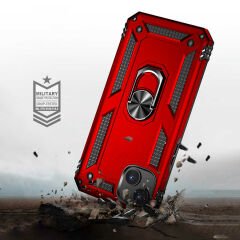 iPhone 14 Kılıf Vega Tank Sert Yüzüklü Standlı Zırh Koruma Kapak