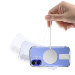 iPhone 16 Kılıf Magsafe Şarj Özellikli T-Max Standlı Kapak