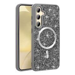 Samsung Galaxy A35 Kılıf Parlak Taşlı Tasarım Pırlanta Kapak