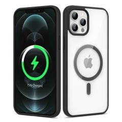 iPhone 12 Pro Kılıf Magsafe Wireless Şarj Özellikli Silikon Ege Kapak kılıf